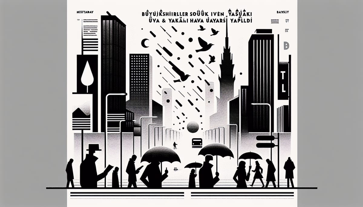 Büyükşehirler için soğuk ve yağışlı hava uyarısı yapıldı