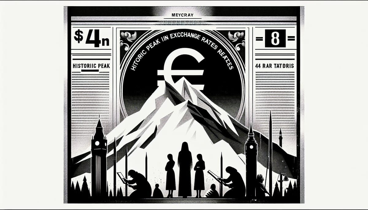 Döviz Kurlarında Tarihi Zirve: Dolar 44 Lira Sınırını Aştı