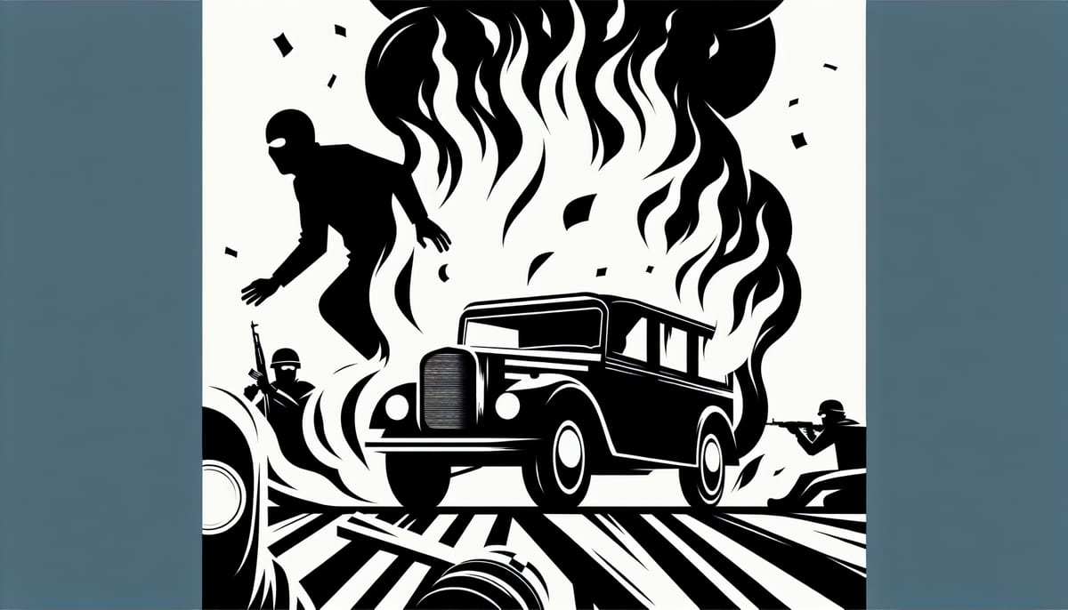 Haliç'te hareket halindeki araç alev alev yandı