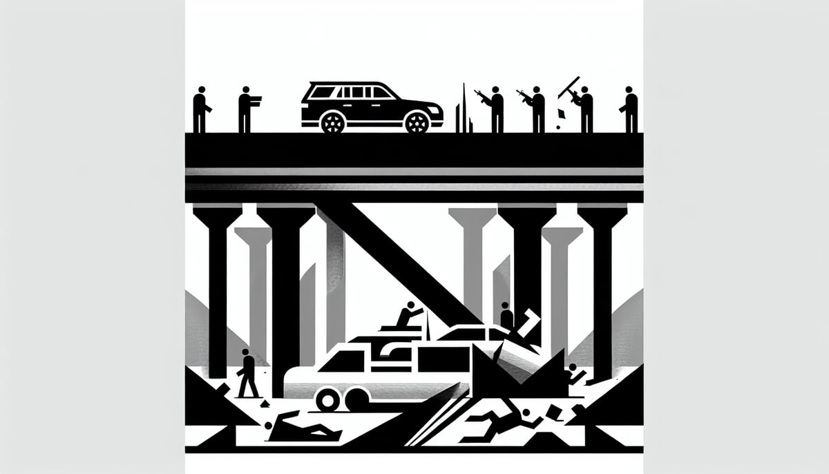 Rize'de trafik kazası: Araç köprüye çarparak durdu